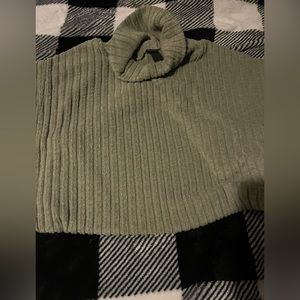 Olive green turtle neck